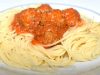 receita facil de esparguete com almondegas