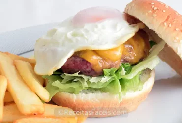 receita fácil de hamburguer com ovo