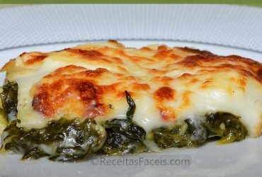 receita fácil lasanha espinafres