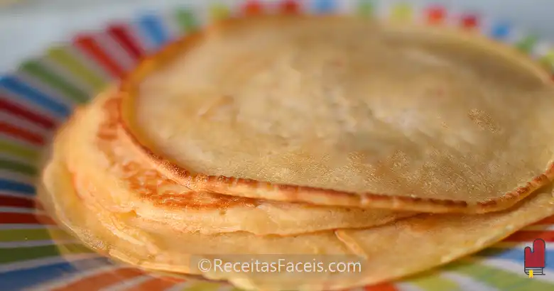 receita fácil panquecas