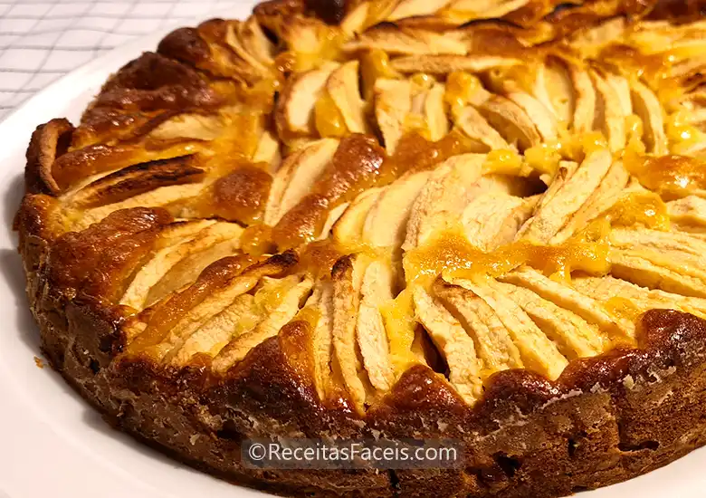 Receita fácil de tarte de maça