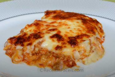 Receita fácil de lasanha bolonhesa