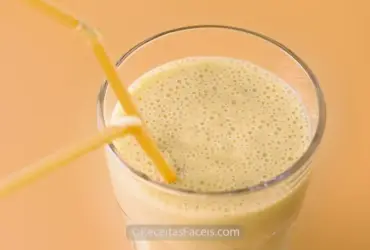 receita fácil de batido de banana